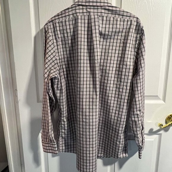 Brooks Brothers Men's All Cotton Button Down Plaid Shirt Size 16 1/2-34/35 - Picture 7 of 9